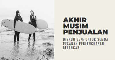 Kebahagiaan pantai gray modern-bold