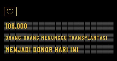 Menjadi donor organ hari ini black modern-bold