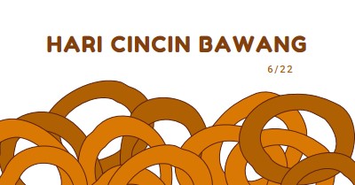 Cincin dengan selusin orange whimsical-line