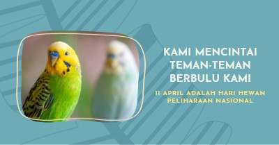 Bulu bersama-sama blue organic-simple