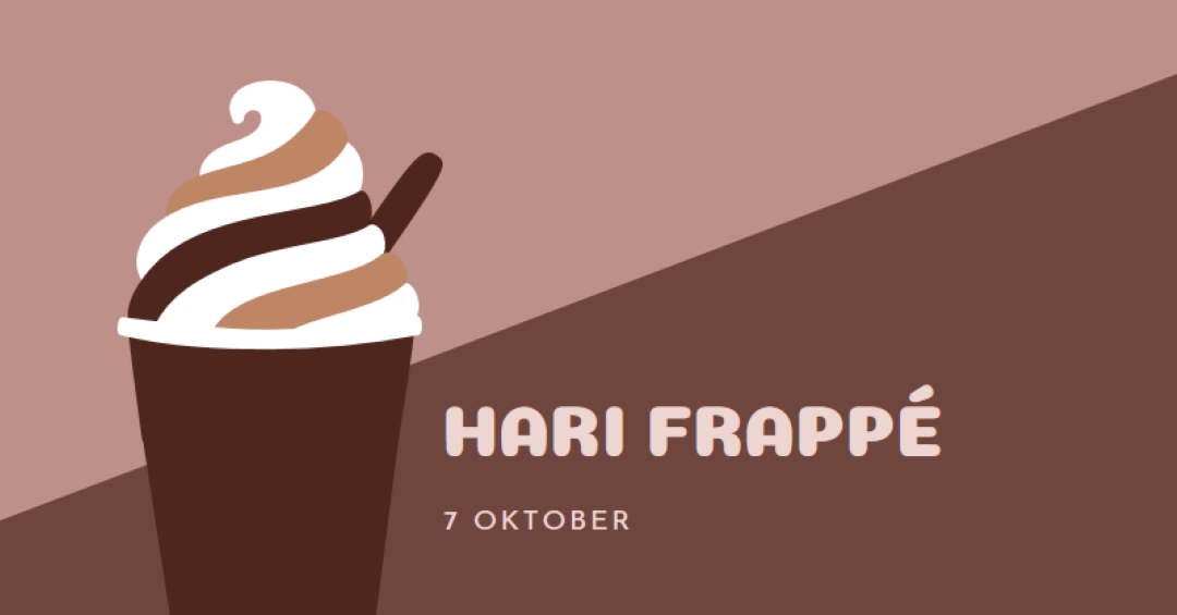 Rayakan dengan sip brown modern-color-block