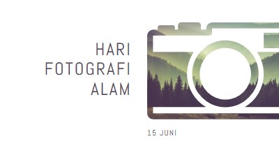 Hari Fotografi Alam white modern-simple