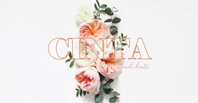 Cinta murah hati white vintage-botanical