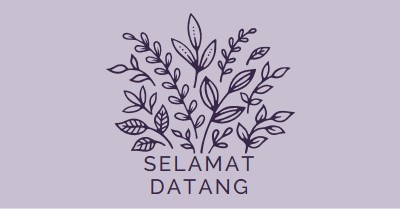 Halo yang di sana purple whimsical-line