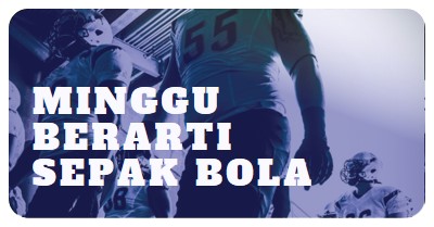 Minggu berarti sepak bola purple modern-bold