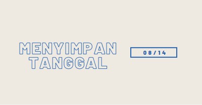 Tanggal biru gray whimsical-line