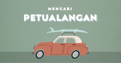 Safari berselancar gray vintage-retro