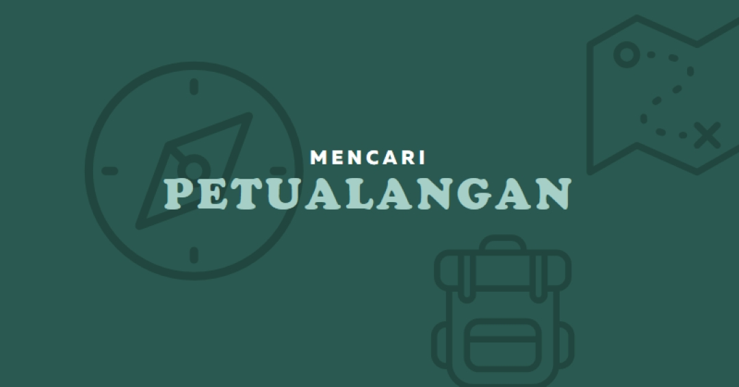Mari kita tersesat green modern-bold