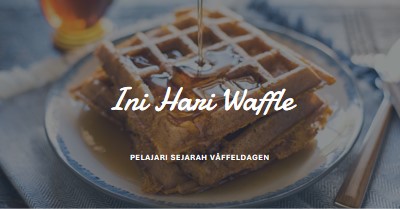 Ini Hari Waffle blue modern-simple