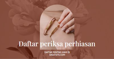 Daftar periksa perhiasan pink organic-boho