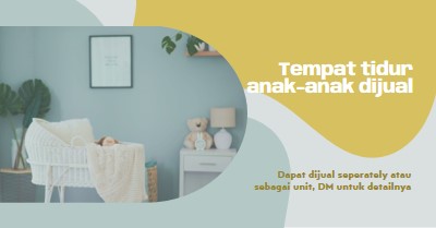 Tempat tidur utama blue organic-simple