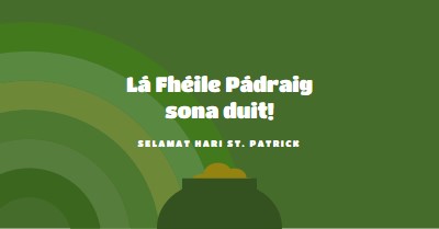 Selamat Hari St. Patrick green vintage-retro