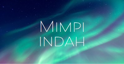 Langit malam bermimpi indah blue modern-simple