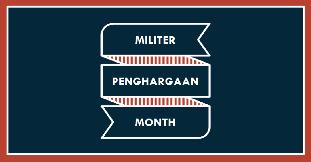 Merayakan Bulan Apresiasi Militer blue modern-simple