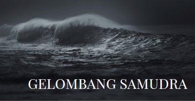 Ombak laut gelap gray modern-simple