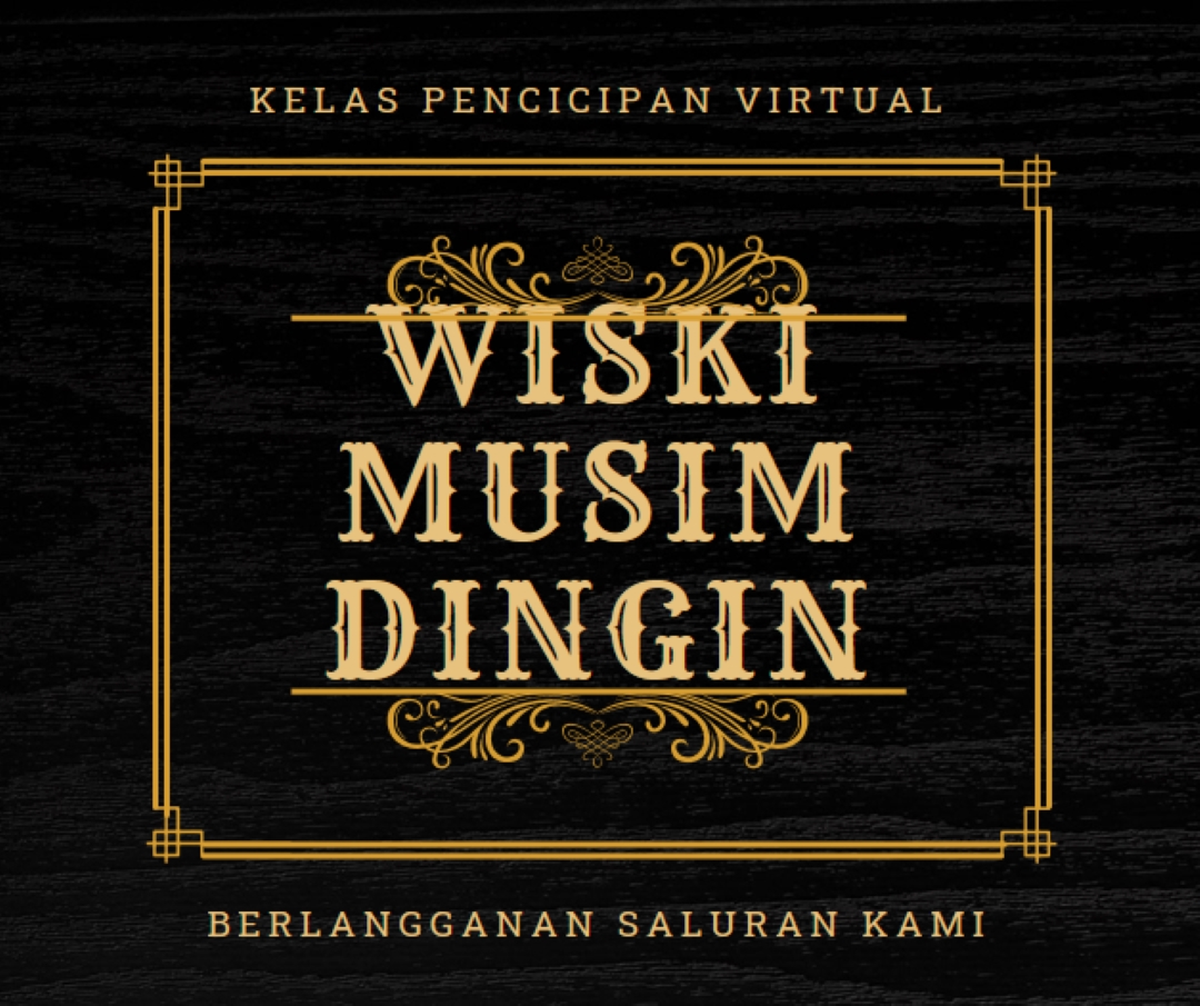Wiski musim dingin black vintage-retro