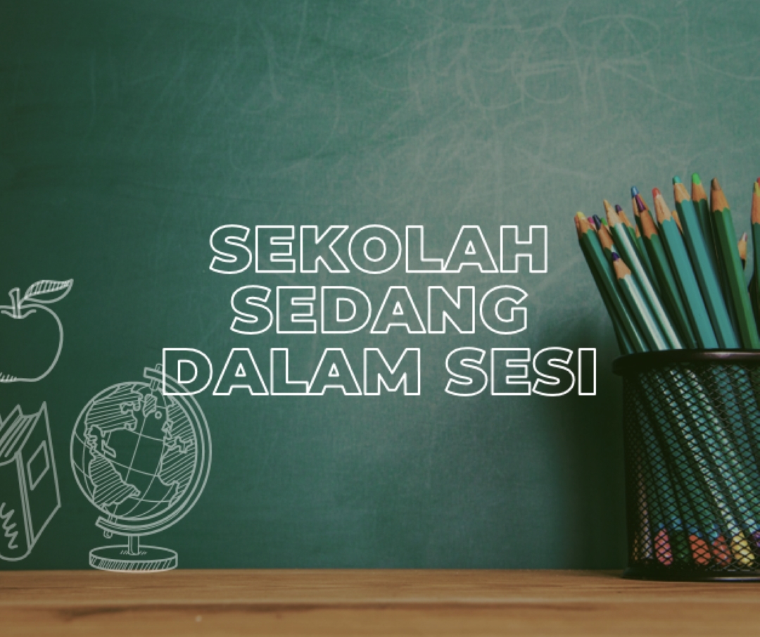 Sekolah sedang dalam sesi green modern-simple