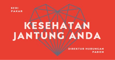 Kesehatan jantung Anda red modern-bold