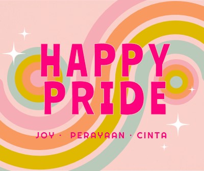 Sukacita, perayaan, cinta pink vintage-retro