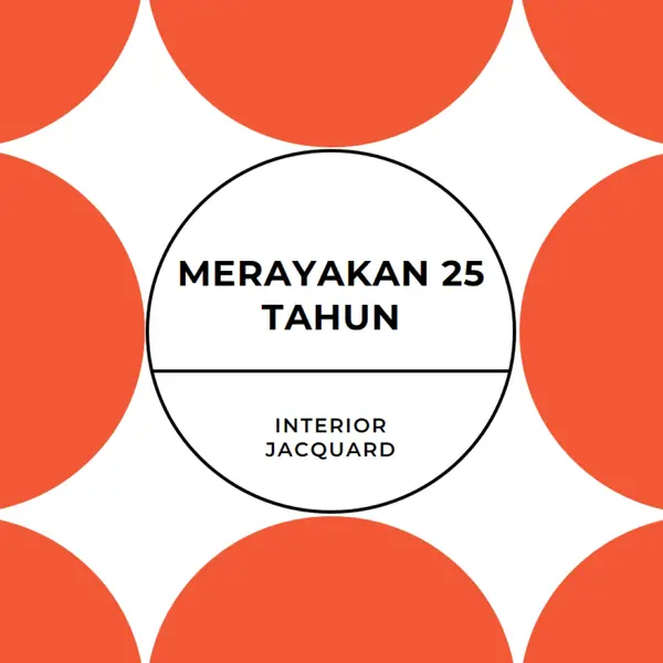 Merayakan 25 tahun orange modern-geometric-&-linear