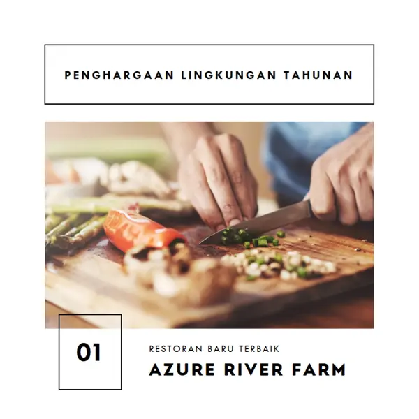 Penghargaan lingkungan tahunan white modern-simple
