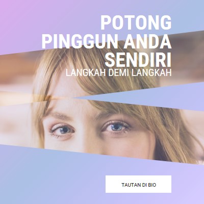 Potong pinggun Anda sendiri purple modern-bold