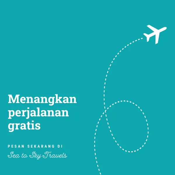 Jalur penerbangan blue modern-simple