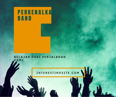 Band bersama-sama green modern-bold