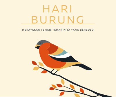 Ini Hari Burung yellow whimsical-line