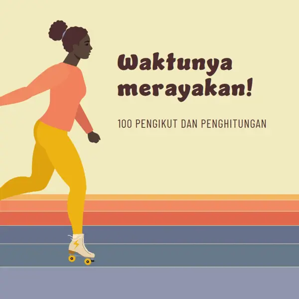 Pertahankan terus bergulir orange vintage-retro