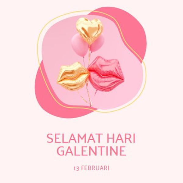 Selamat Hari Valentine, gal white organic-simple