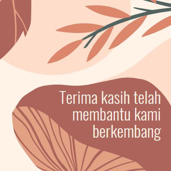 Tumbuh ke atas pink organic-simple