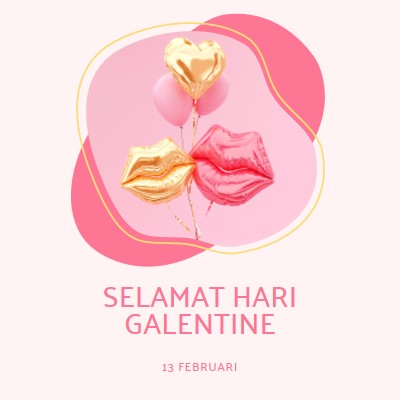 Selamat Hari Valentine, gal white organic-simple