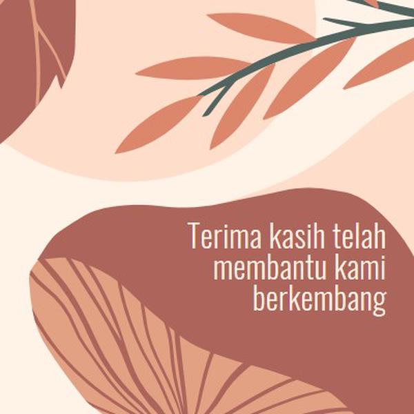 Tumbuh ke atas pink organic-simple