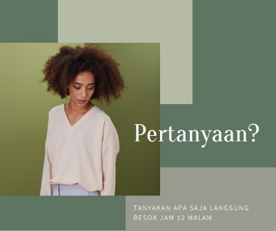 Pertanyaan? green modern-simple