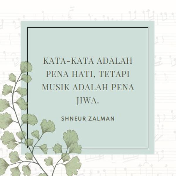 Teori musik white vintage-botanical