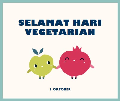 Selamat Hari Vegetarian white whimsical-line