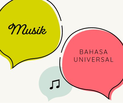 Bahasa musik white whimsical-line