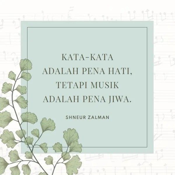 Teori musik white vintage-botanical