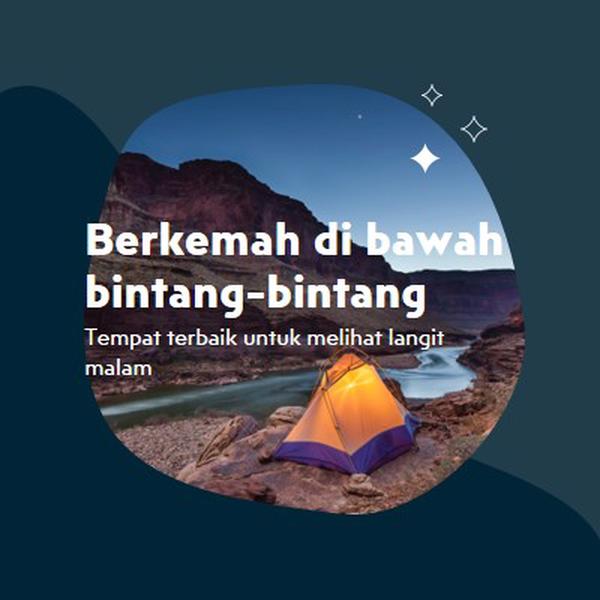 Di bawah bintang-bintang blue organic-simple