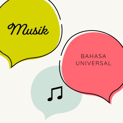 Bahasa musik white whimsical-line