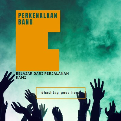 Band bersama-sama green modern-bold