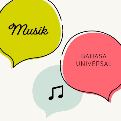 Bahasa musik white whimsical-line