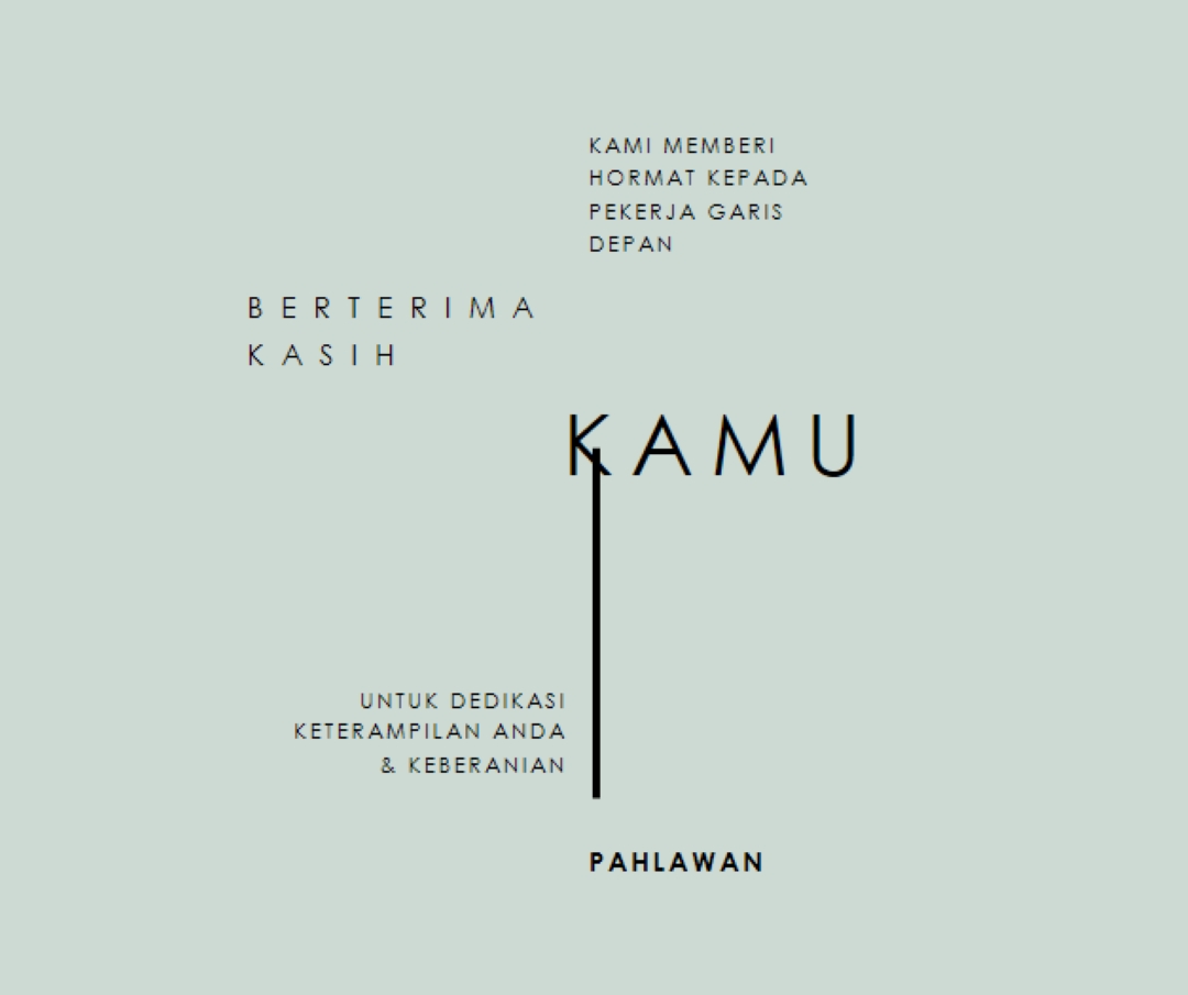 Kami salut padamu gray modern-simple