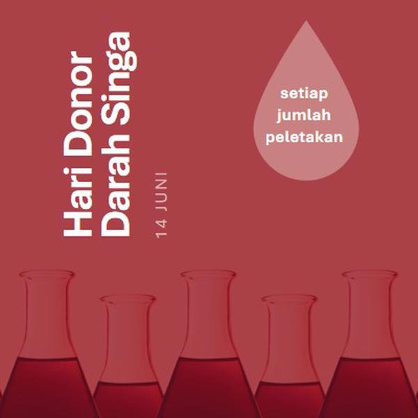 Hari Donor Darah Singa red modern-bold