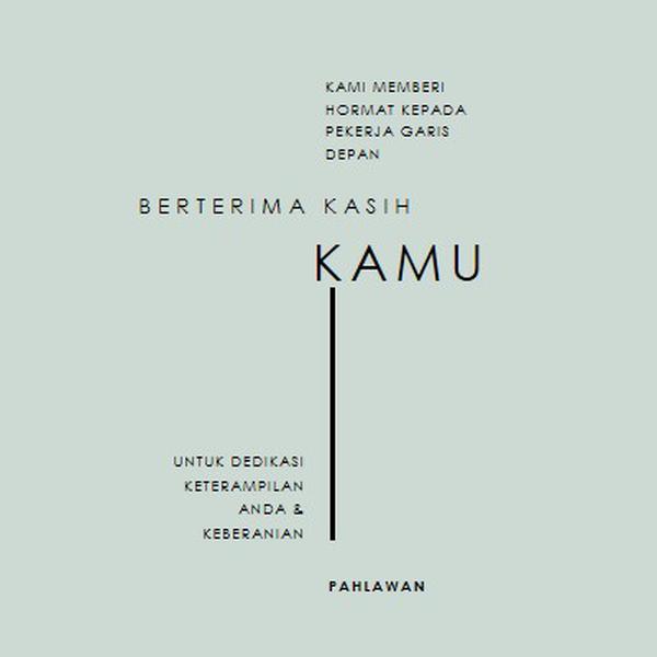 Kami salut padamu gray modern-simple