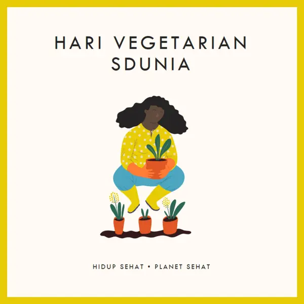 Ini Hari Vegetarian Sdunia white modern-simple