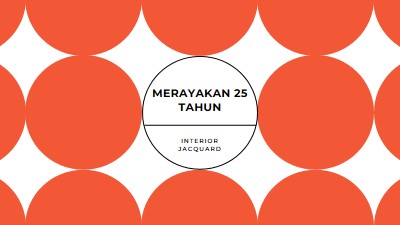 Merayakan 25 tahun orange modern-geometric-&-linear