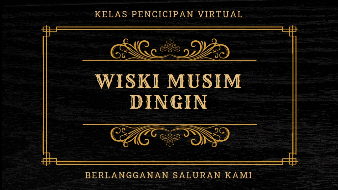 Wiski musim dingin black vintage-retro