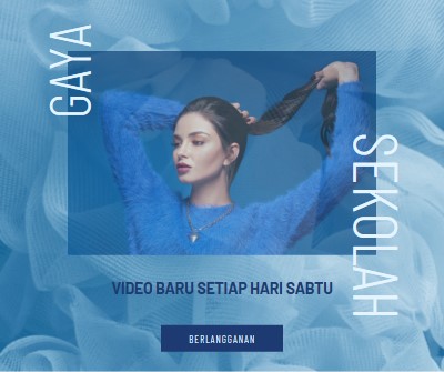 Terasa biru blue modern-bold